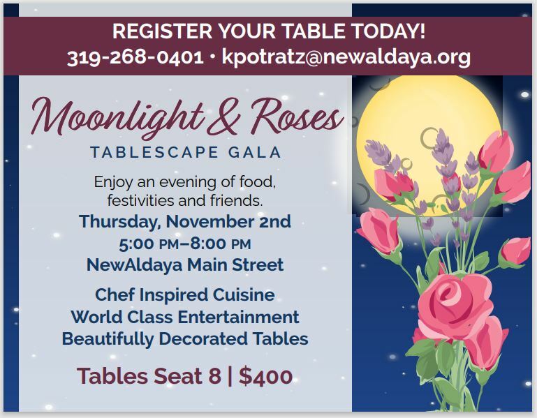Moonlight & Roses Tablescape Gala Event